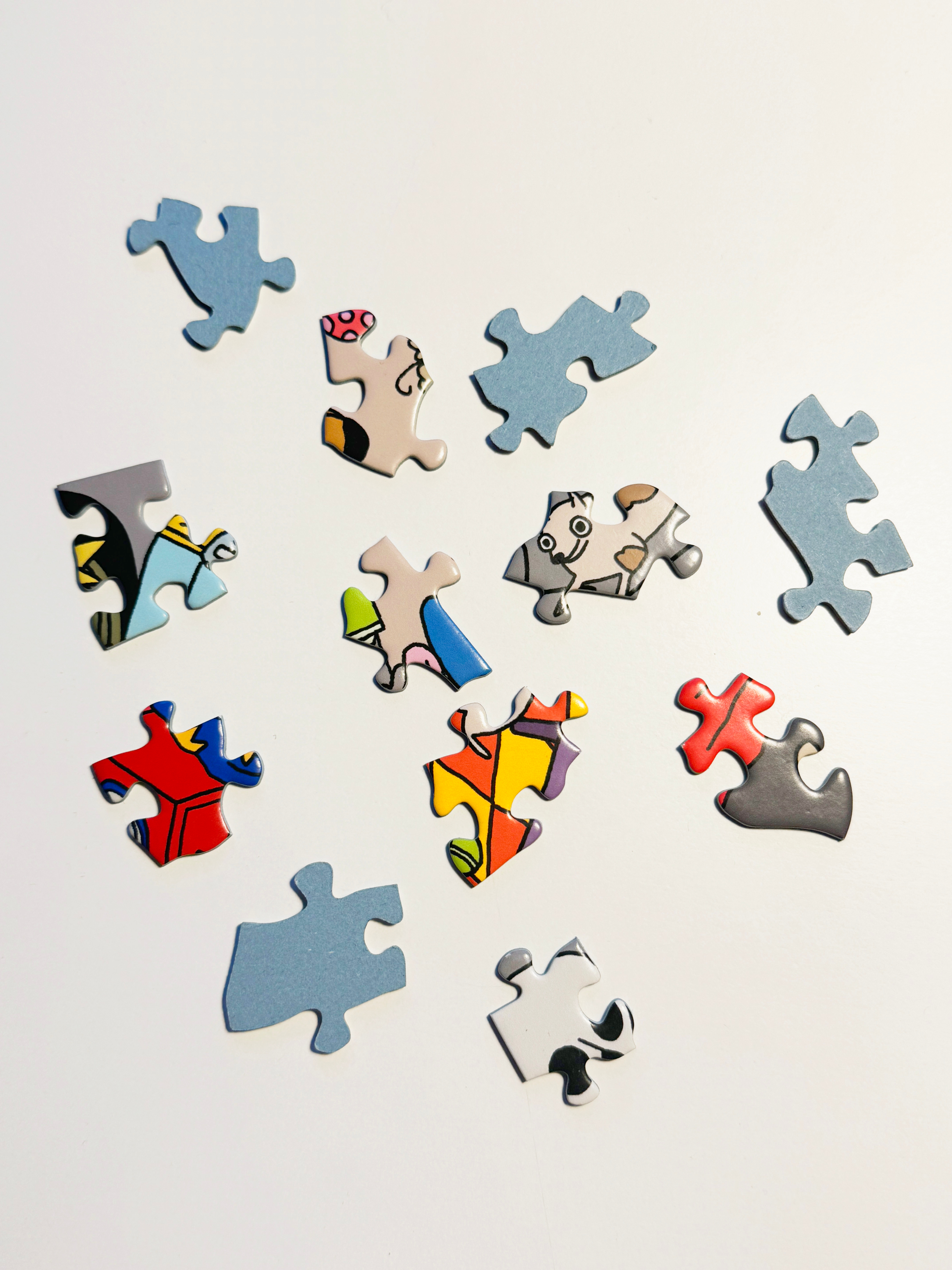 Детали пазла крупным планом