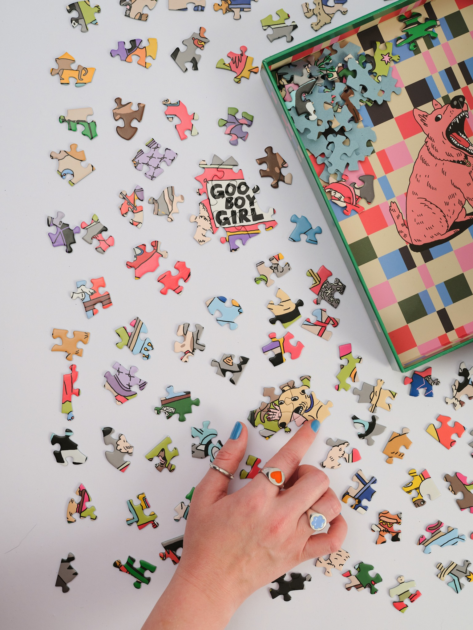 Фотография пазла крупным планом